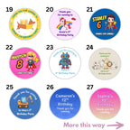 Pre-Filled Sweet Cones - Blue Name Sticker