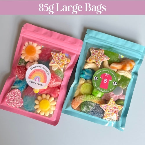 Large 85g Pre-Filled Sweet Bags - Pefect Birthday Party Bag Fillers Favours