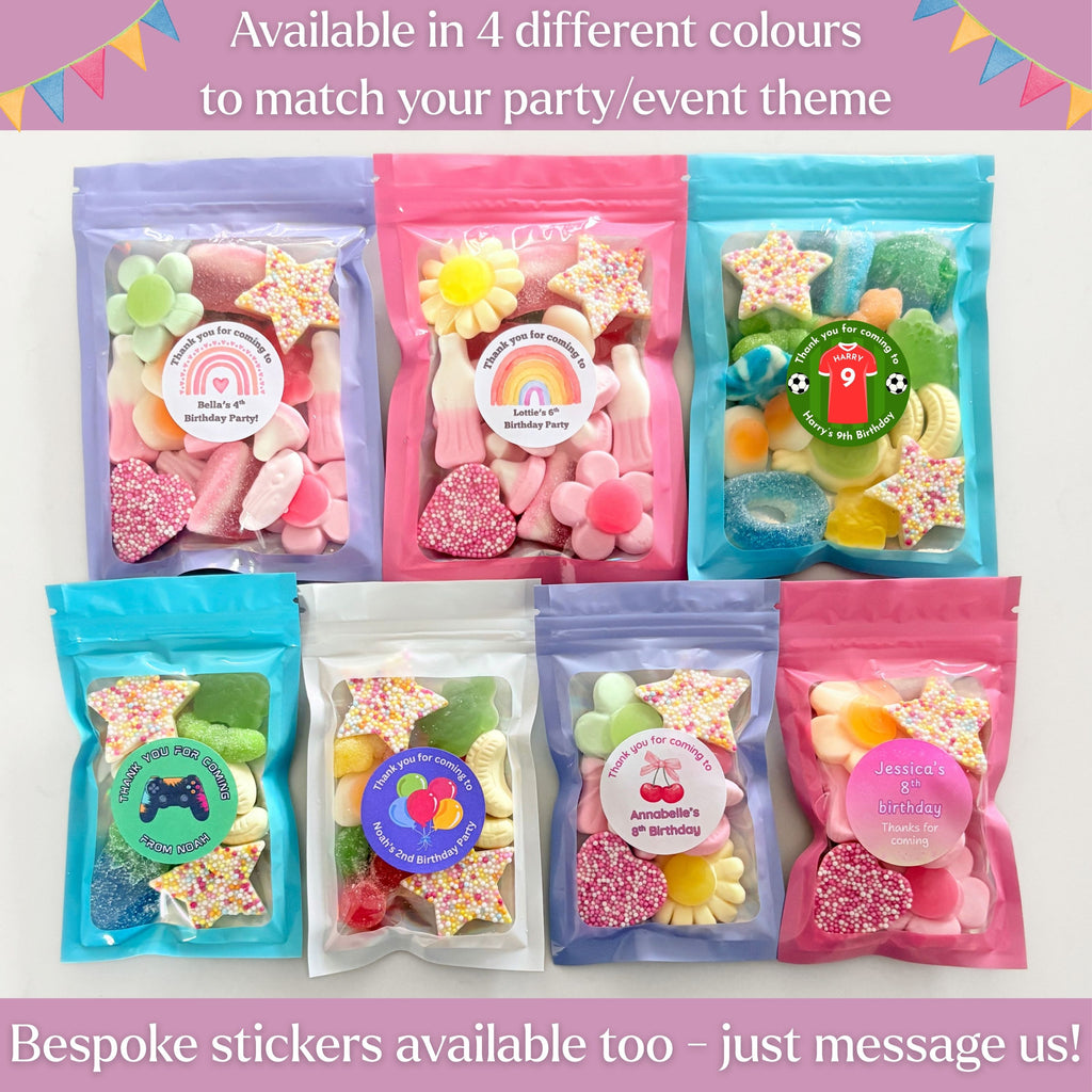 Mini 45g Pre-Filled Sweet Bags - Perfect Birthday Party Bag Fillers Favours