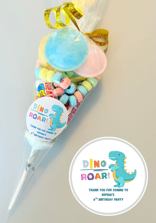 Pre-Filled Sweet Cones - DinoROAR Sticker