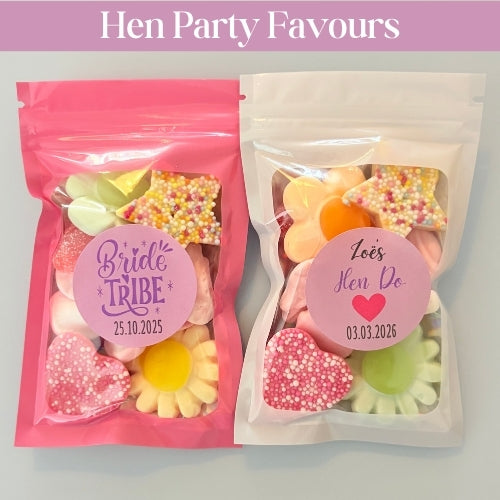 Pre-Filled Hen Party Sweet Bags - Pefect Hen Do Party Bag Fillers Favours