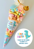Pre-Filled Sweet Cones - DinoROAR Sticker