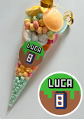 Pre-Filled Sweet Cones - Minecraft Style Sticker